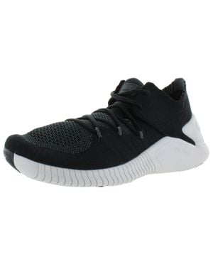 Nike Free Tr Flyknit 3 Workout Low Top Running Shoes - Black