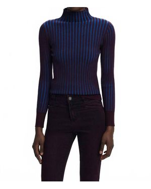 Desigual Barrow Mockneck Sweater - Blue