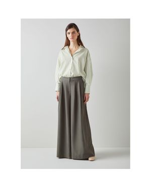 LK Bennett Bextor Woven Tops - Gray
