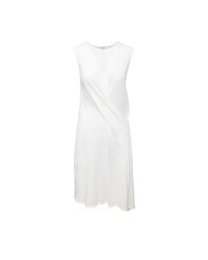 Ann Demeulemeester Cotton Dress - White