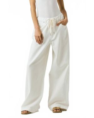 Blank NYC Public Life Low Rise Baggy Pant - White