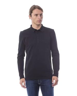 Verri Cotton Polo Shirt Long Sleeve - Blue
