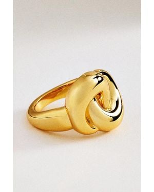 Luv Aj Solstice Knot Ring - Metallic