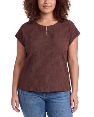 Jones New York Double Trim Top - Purple