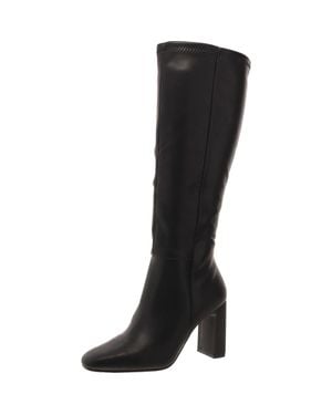 Madden Girl Wise Faux Leather Tall Knee-High Boots - Black
