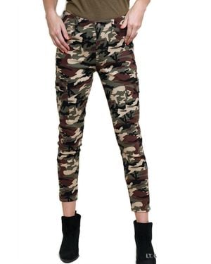 Umgee Camo High Waist Skinny Pant - Black