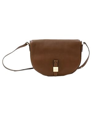 Mulberry Tessy Satchel Leather Crossbody Bag - Brown