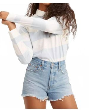 Levi's 501 Original High Rise Shorts - Blue