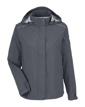 CORE365 Packable Rain Jacket - Gray