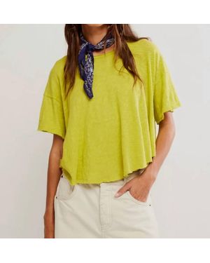 Free People Elsie Swing Tee - Yellow