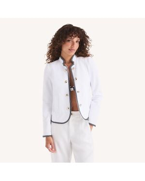 Nautica Tipped Captain's Jacket - White