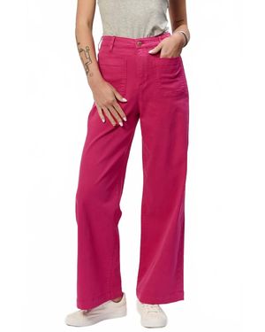 Another Love Bristol Patch Pocket High Waist Pant - Red