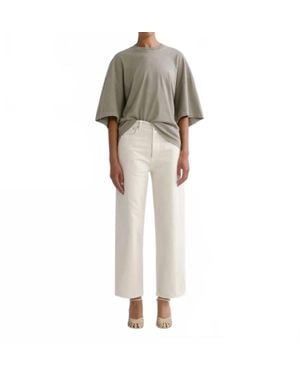 Agolde Ren High Rise Wide Leg Jeans - Multicolor