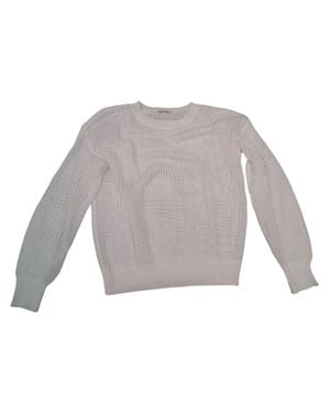 emory park Open Knit Coverup Top - Gray