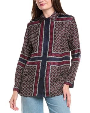 Sandro Silk Shirt - Brown
