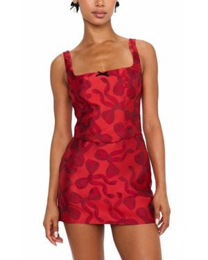Show Me Your Mumu All Night Skort - Red