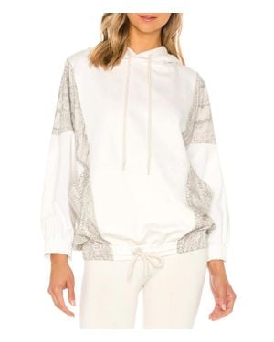 Beach Riot Stella Popover Hoodie - White