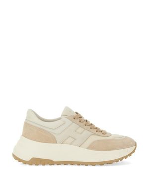 Hogan Chunky Sole Leather Sneakers - White