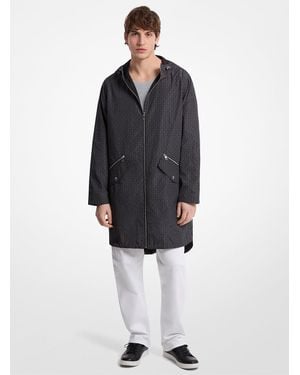 Michael Kors Signature Logo Reversible Anorak - Blue