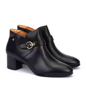 Pikolinos Calafat Heeled Ankle Boots - Black