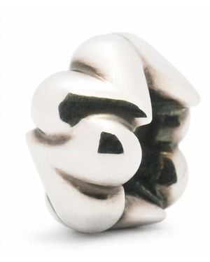 Trollbeads Organic Hearts Bead Charm - White