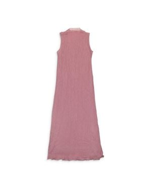 CALLIPYGIAN Pleated Lurex Light? Tank Dress - Pink