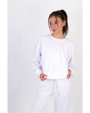 On/Off Essentials The Solace Crew Neck Pullover - White