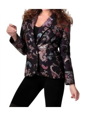 Angel Paisley Blazer - Black