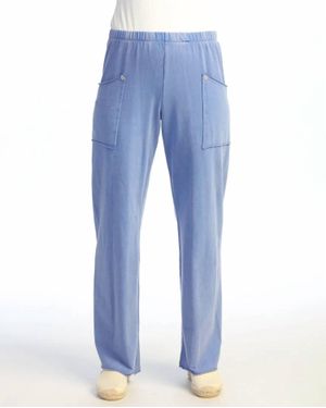 Jess & Jane Patch Pocket Pants - Blue