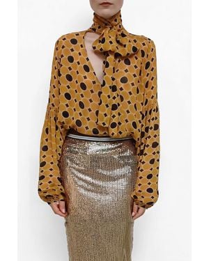 Le Superbe Serotonin Polka Dot Blouse - Multicolor