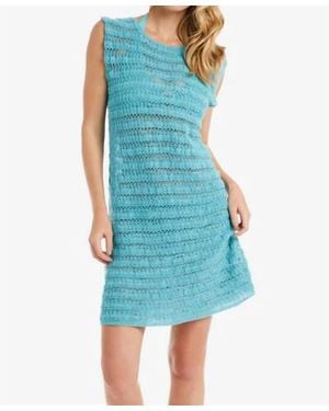 Helen Jon Kendall Crochet Dress - Blue