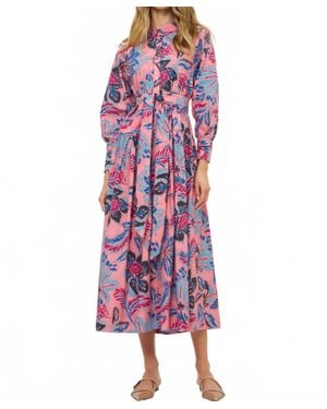 Oliphant Layla Midi Dress - Red