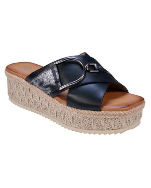 Gc Shoes Lindsey Faux Leather Espadrilles - Blue