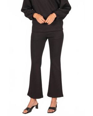 P.Cill Rumi Fitted Flare Pants - Black