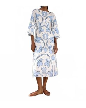 Beyond By Vera Camelia Dress - Blue