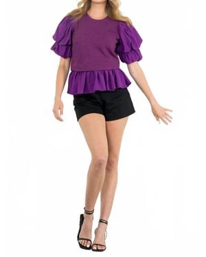 Thml Shaina Knit Top - Purple