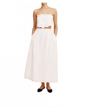 Posse Antoinette Maxi Skirt - White