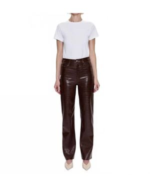 Pistola Cassie High Rise Straight Pants - Gray