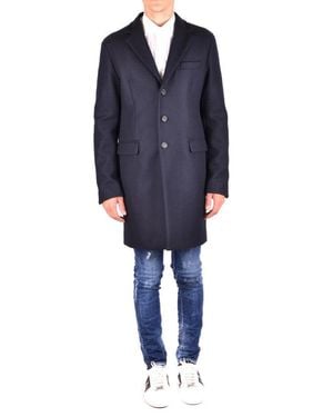 DSquared² Wool Blend Tailored Jacket - Blue