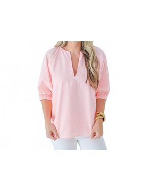 Caryn Lawn Betsy Top - Pink