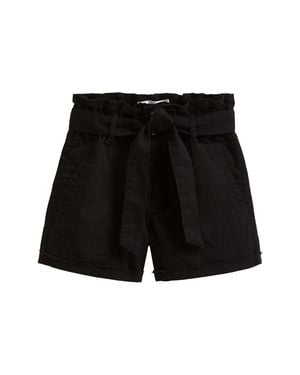 Tractr Jeans Paper Bag Short - Black