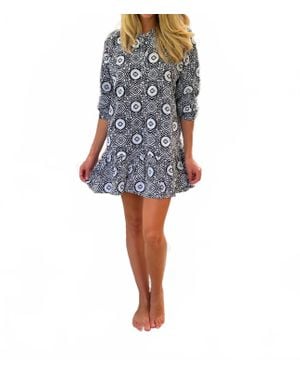 Just Darviny Serena Mini Dress - Blue
