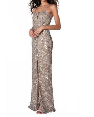 Scala Sleeveless Prom Dress - White