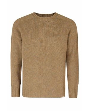 Roy Rogers Camel Sheetland Wool Sweater - Natural