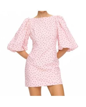 Kivari Sia Bubble Sleeve Mini Dress - Pink