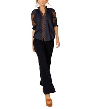 Hale Bob Madisyn Button Down Top - Blue