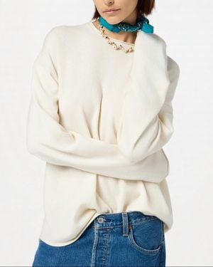 Guest In Residence Oversized Crew Sweater - Natural