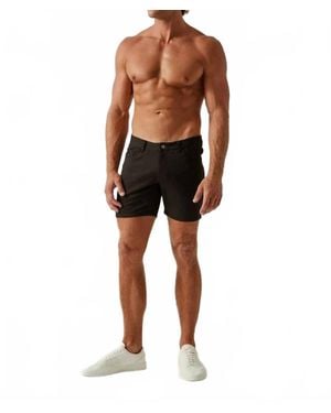 s t e e l e. Stretch Knit Jean Shorts - Black