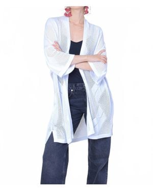 Funsport Pattern Knit Cardigan - Blue