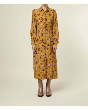 FRNCH Kamela Robe Dress - Metallic